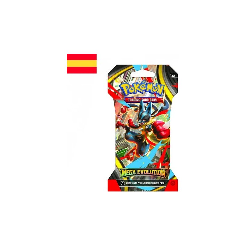 Pokémon TCG Sobre cartas Sleeved Booster Mega Evolucion Español