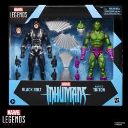 Blister 2 figuras Black Bolt & Triton Inhumanos Marvel Legends Series 15cm
