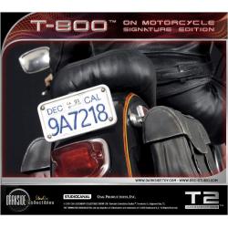 Terminator 2Estatua T-800 On Motorcycle Limited Signature Edition 70 cm