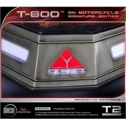 Terminator 2Estatua T-800 On Motorcycle Limited Signature Edition 70 cm