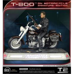 Terminator 2Estatua T-800 On Motorcycle Limited Signature Edition 70 cm