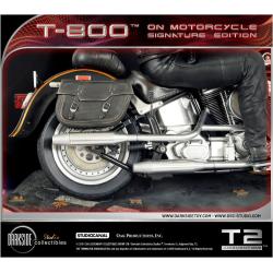 Terminator 2Estatua T-800 On Motorcycle Limited Signature Edition 70 cm