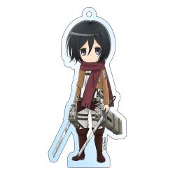 Attack on Titan Llavero Mikasa Holographic 8 cm