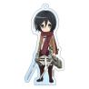 Attack on Titan Llavero Mikasa Holographic 8 cm