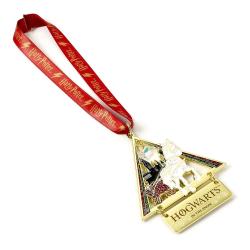 Harry Potter Bola de Navidad Hogwarts in the Snow (Dorado