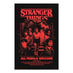 Poster All Friends Welcome Stranger Things