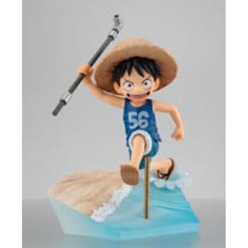 One Piece Serie G.E.M. Estatua PVC Monkey D. Luffy Run! Run! Run! 15th anniversary Ver. 12 cm