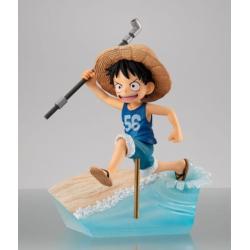 One Piece Serie G.E.M. Estatua PVC Monkey D. Luffy Run! Run! Run! 15th anniversary Ver. 12 cm