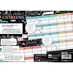 Juego mesa Listos Listas y Listakens Junior español