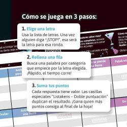 Juego mesa Listos Listas y Listakens Party español