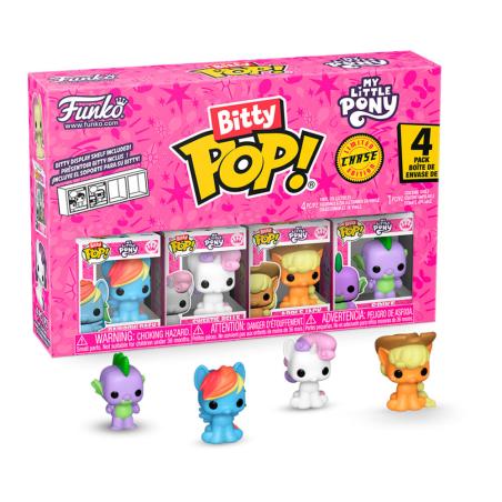 Blister 4 figuras Bitty POP My Little Pony Rainbow Dash