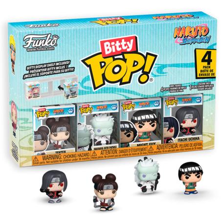 Blister 4 figuras Bitty POP Naruto Shippuden Battle
