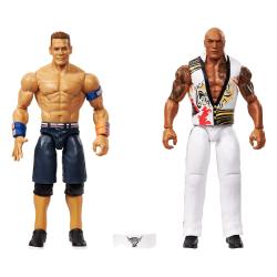 WWE Main Event Showdown Figuras The Rock Final Boss vs John Cena 2-Pack 15 cm