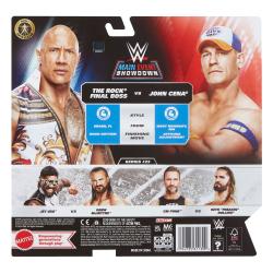 WWE Main Event Showdown Figuras The Rock Final Boss vs John Cena 2-Pack 15 cm