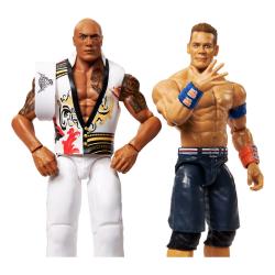 WWE Main Event Showdown Figuras The Rock Final Boss vs John Cena 2-Pack 15 cm