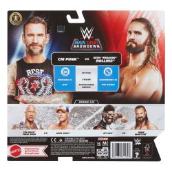 WWE Main Event Showdown Figuras CM Punk vs Seth "Freakin" Rollins 2-Pack 15 cm