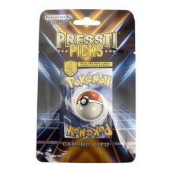 Presstine Picks – Pack de 4 Cartas Pokémon Holo y Raras (importado de EE. UU.)