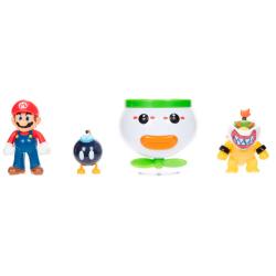 Blister Figuras Mario and Bowser Jr. Super Mario Bros 6cm