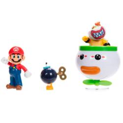 Blister Figuras Mario and Bowser Jr. Super Mario Bros 6cm