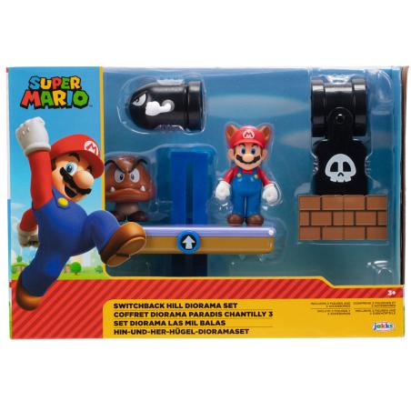 Set diorama Switchback Hill Super Mario Bros 6cm