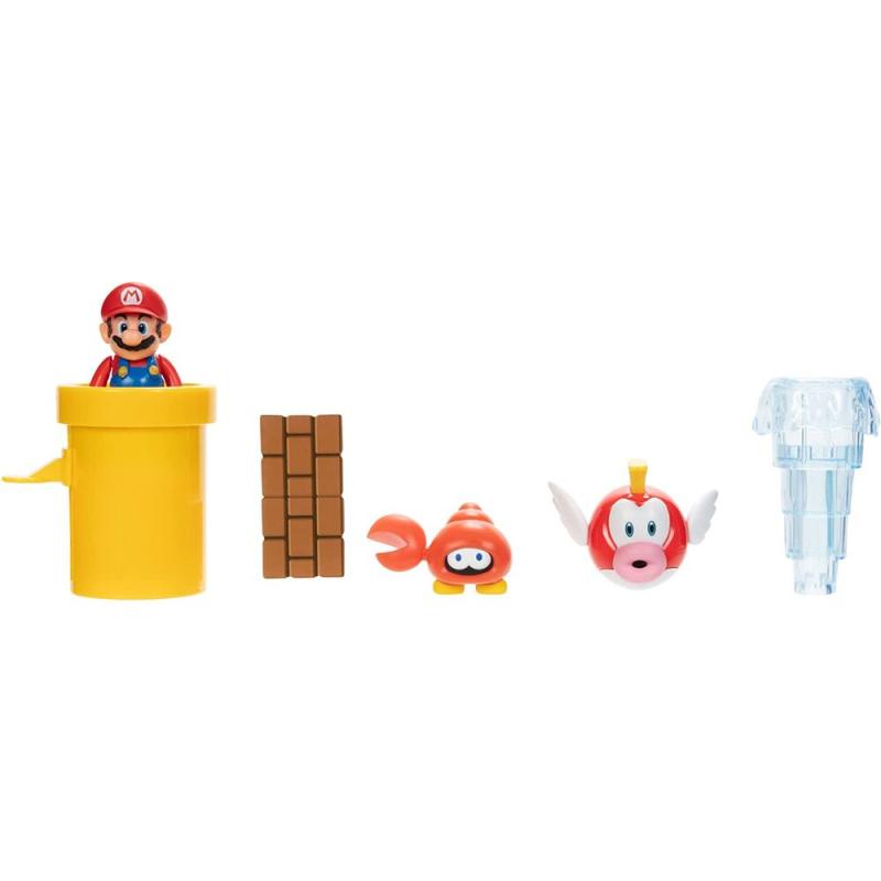 Blister diorama Sparkling Waters Super Mario Bros 6cm