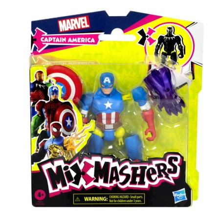 Figura Capitan America Mix Mashers Marvel 12cm