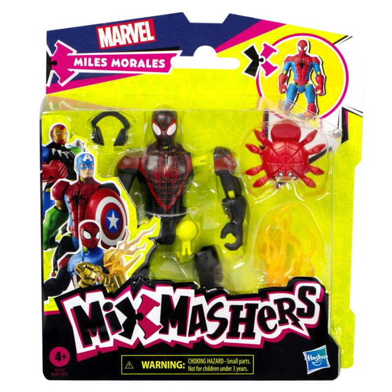 Figura Miles Morales Mix Mashers Marvel 12cm