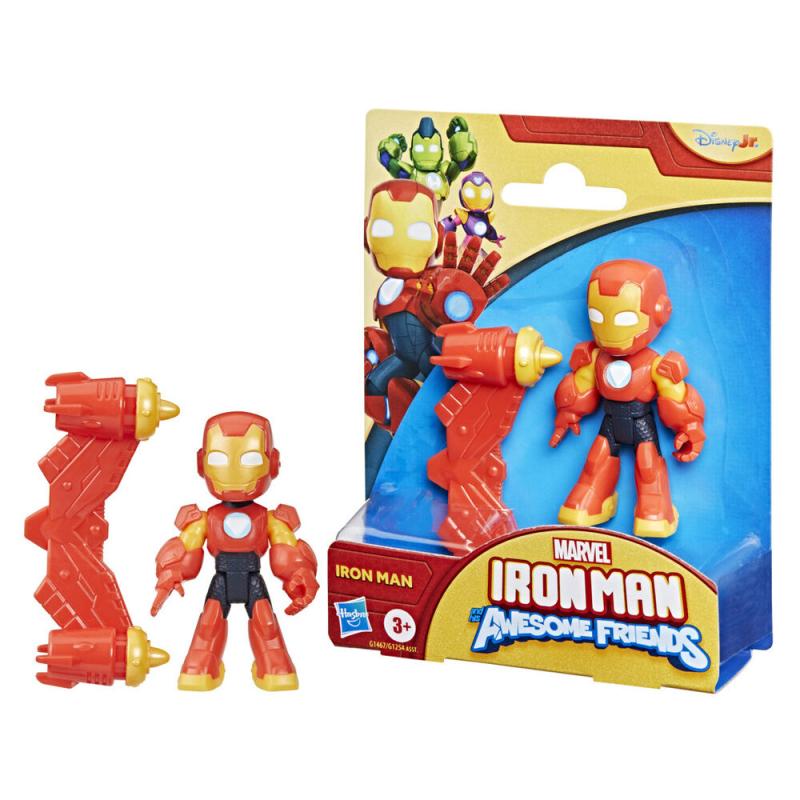 Figura Iron Man - Iron Man y Su Superequipo Marvel 7cm