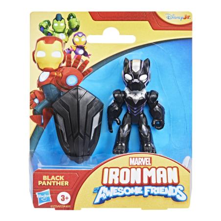 Figura Black Panther Iron Man y Su Superequipo Marvel 7cm