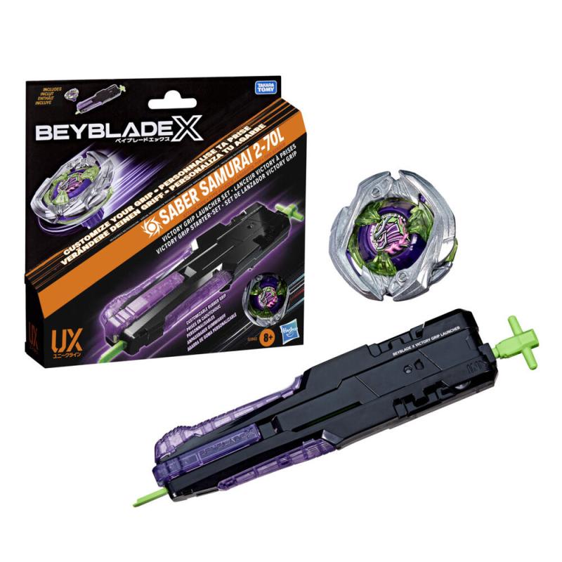 Set Lanzador Victory Grip Beyblade X