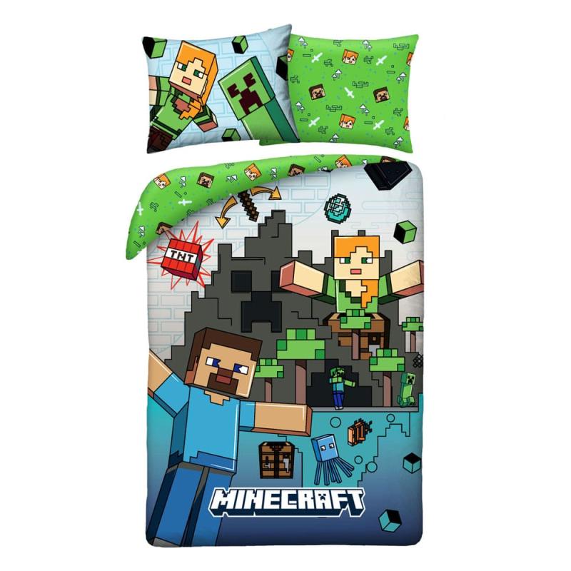 Minecraft Funda Nórdica Ver. 7 140 x 200 cm / 70 x 90 cm