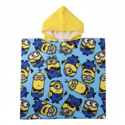 Poncho toalla Minions microfibra