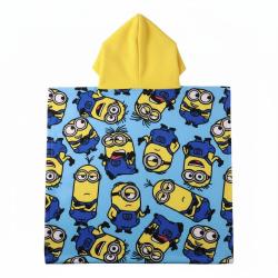 Poncho toalla Minions microfibra