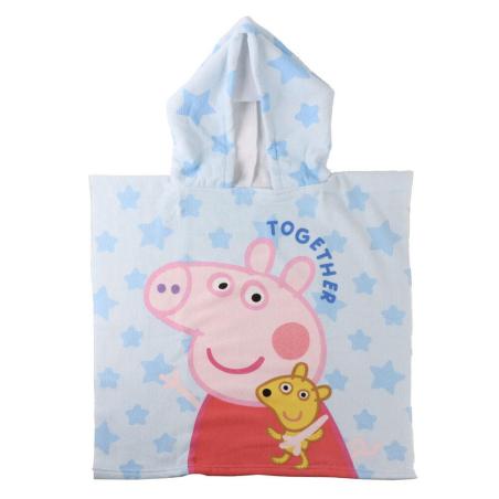 Poncho toalla Peppa Pig microfibra