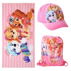Set toalla + saco + gorra Patrulla Canina Paw Patrol
