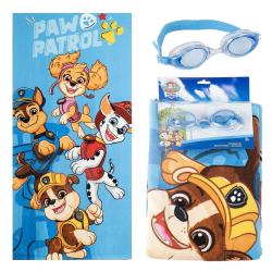 Set toalla + gafas natacion Patrulla Canina Paw Patrol