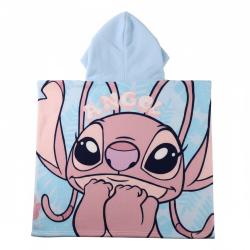 Poncho toalla Stitch Disney microfibra