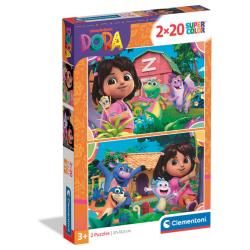 Puzzle Dora la Exploradora 2x20pzs