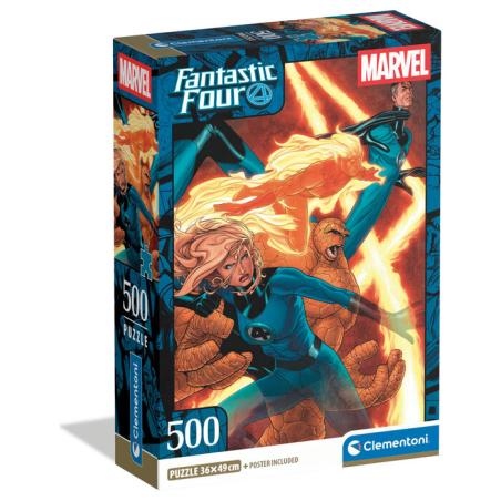 Puzzle Los 4 Fantasticos Marvel 500pzs