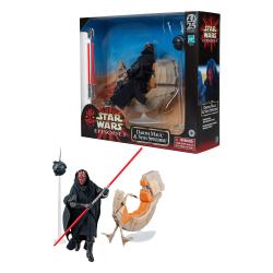 Star Wars Episode I Black Series Vehículo con Figura Darth Maul & Sith Speeder 25th Anniversary