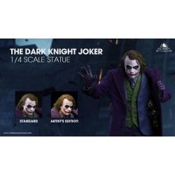 The Dark Knight Estatua 1/4 Heath Ledger Joker Artist Edition 52 cm