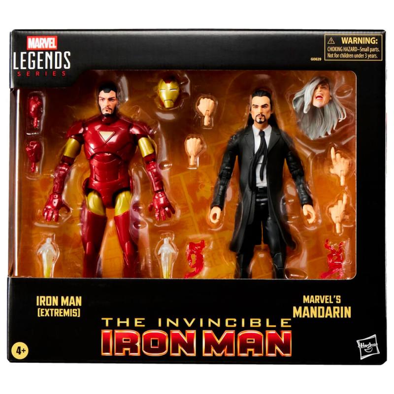 Blister 2 figuras Iron Man Extremis & Marvels Mandarin The Invencible Iron Man Marvel 15cm