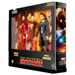 Blister 2 figuras Iron Man Extremis & Marvels Mandarin The Invencible Iron Man Marvel 15cm