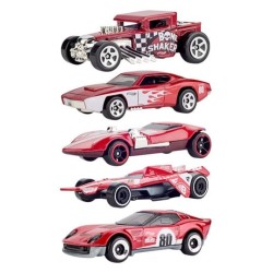 Hot Wheels Pack de 5 Vehículos Die-Cast 1/64 80th Anniversary