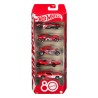 Hot Wheels Pack de 5 Vehículos Die-Cast 1/64 80th Anniversary