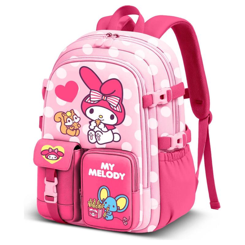 Mochila Haru Animals My Melody Hello Kitty 40cm