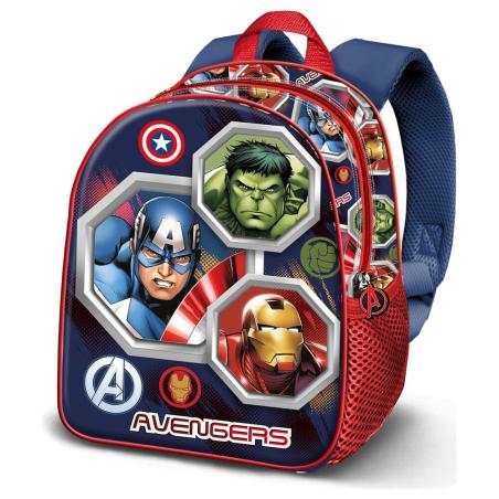 Mochila 3D Assemble Vengadores Avengers Marvel 31cm