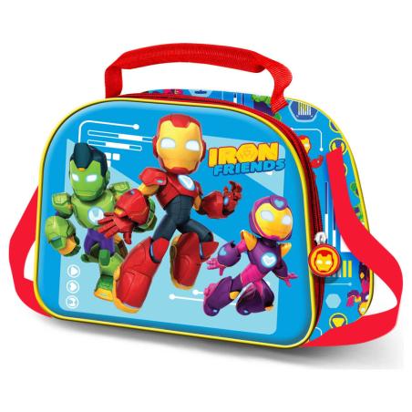 Bolsa portameriendas 3D Tech Iron Man Friends Marvel