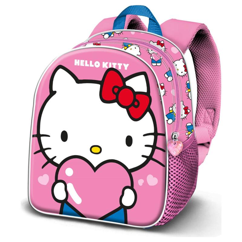 Mochila 3D Heart Hello Kitty 31cm