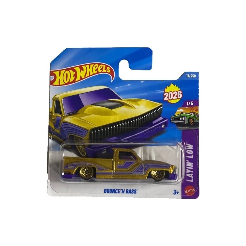 Hot Wheels Bounce´n Bass  JJH32 - 17/250- Caja A 2026